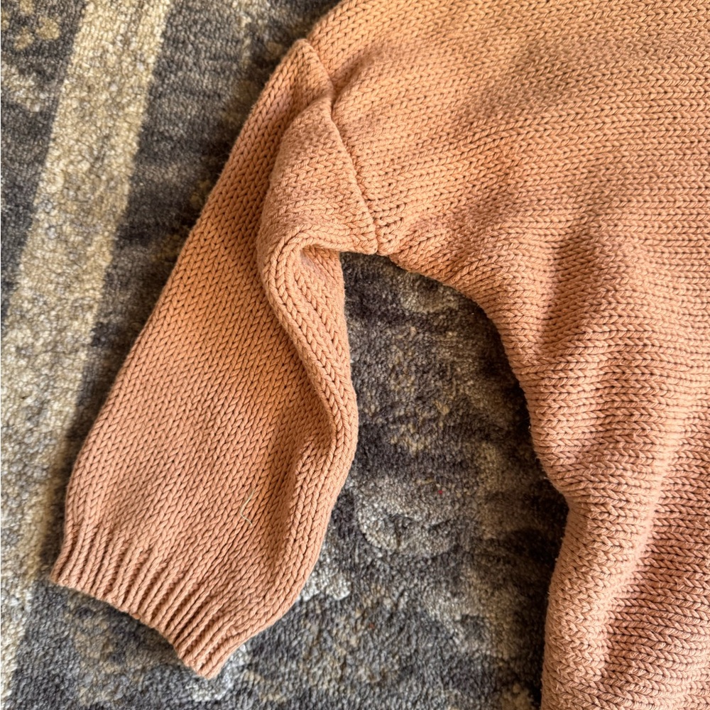 OAK + FORT Women's Crewneck Sweater in Warm Brown - Picture 6 of 10